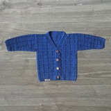 Crochet Baby Cardigan Pattern – Apple V-Neck Cardigan (NB–4Y) – English Only