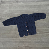 Crochet Baby Cardigan Pattern PDF – Apple V-Neck Baby Sweater (6-12M)