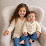 Crochet Cardigan Pattern – Ashley Baby & Kids Cardigan (Prem–10Y)