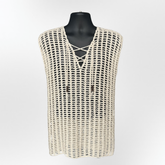 Crochet Men's Shirt Pattern – Cade Mesh V-Neck Tank Top (Men’s & Unisex, S–5XL)