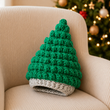 Crochet Christmas Tree Hat Pattern PDF – Chrissy Christmas Tree Beanie (Preemie–Adult)
