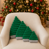 Crochet Christmas Tree Hat Pattern PDF – Chrissy Christmas Tree Beanie (Preemie–Adult)