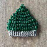 Crochet Christmas Tree Hat Pattern PDF – Chrissy Christmas Tree Beanie (Preemie–Adult)