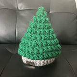 Crochet Christmas Tree Hat Pattern PDF – Chrissy Christmas Tree Beanie (Preemie–Adult)