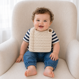 Crochet Baby Bib Pattern PDF – Cooper Cabled Baby Bib
