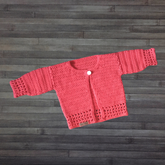 Coral Baby Cardigan to 2 Years | Crochet Pattern PDF | English