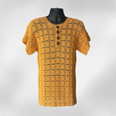 Crochet Men's Shirt Pattern (S–5XL)– Dallin Henley Crochet Shirt for Men & Women