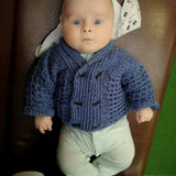 Dean Baby Cardigan Pattern to 2 Years | Crochet Pattern PDF | English