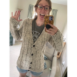 Ethan Adult Crochet Cardigan Pattern – Unisex XS-6XL | PDF Download | English Only