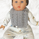Ethan Crochet Baby Bib Pattern | Stylish & Practical Baby Drool Bib | English PDF