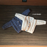 ethan crochet sweater white and blue