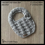 Ethan Crochet Baby Bib Pattern – English Only