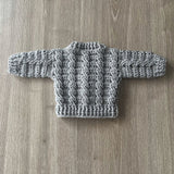 Ethan Newborn Crochet Baby Cardigan Pattern (Newborn) – English Only