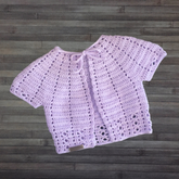 Eva Summer Baby Cardigan 0-3 Months | Crochet Pattern PDF | English