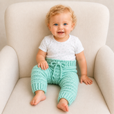 Crochet Baby Pants Pattern PDF – Fiona Baby Leggings (NB–2Y)