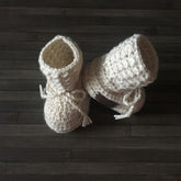 grayson textured baby booties