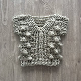 Hunter Crochet Pattern – Pullover Sweater and Vest (Baby to 12Y), English Only