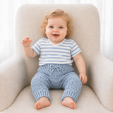 Crochet Baby Pattern PDF Set – Kasey Cardigan, Hat, Booties, Pants & Bib
