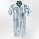 Crochet Men's Polo Shirt & Shorts Set Pattern (S–5XL) – Kayne Summer Outfit for Men & Women