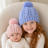 Crochet Hat Pattern PDF – Lola Cabled Beanie (Preemie–10Y)