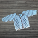 Luke Crochet Baby Cardigan 0-3 Months | PDF Crochet Pattern | English