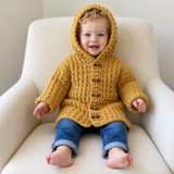 Crochet Baby Hoodie & Booties Pattern PDF – Mason Hoodie Set (0–2Y)