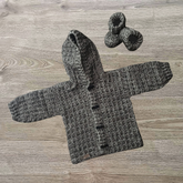 Mason Baby Hoodie & Booties Crochet Pattern PDF | 0-1 Year| English