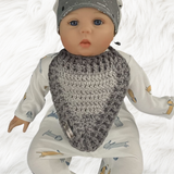 Rebel Crochet Baby Bandana Bib Pattern – PDF Download (English Only)