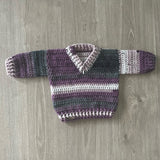 Crochet Sweater & Vest Pattern – Rebel Pullover & Vest (6M–10Y) – English Only