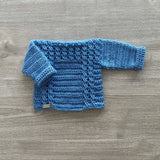 River Crochet Pullover Sweater Pattern – Baby to 12 Years | English PDF