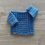 River Crochet Pullover Sweater Pattern – Baby to 12 Years | English PDF