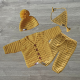 Crochet Cardigan & Hat Pattern PDF – Sam Baby & Kids Set (0–10Y)