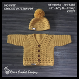 Sam Crochet Baby Pants Pattern | Seamless Textured Baby Leggings | 6 Sizes Newborn-2Y | English PDF