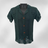 Seabreeze Crochet Pattern – Men's Button-up Shirt (S-5XL) | Digital PDF Pattern in English