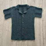 Seabreeze Crochet Pattern – Men's Button-up Shirt (S-5XL) | Digital PDF Pattern in English