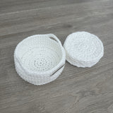 Snowy Crochet Scrubbies & Basket Pattern – Spa Set DIY | PDF Download in English