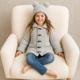 Crochet Baby & Kids Pattern PDF Collection – Theo Cardigan, Hat, Booties & Pants