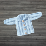 Zeb Crochet Baby Set | Cardigan (0-2Y), Hat (0-10Y) & Booties | Crochet Pattern PDF | English