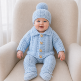 Crochet Baby Pattern PDF Set – Zeb Cardigan, Hat, Booties, Pants & Bib