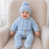 Crochet Baby Pattern PDF Set – Zeb Cardigan, Hat, Booties, Pants & Bib