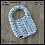 Crochet Baby Bib Pattern – Zeb Self-Striping Drool & Feeding Bib