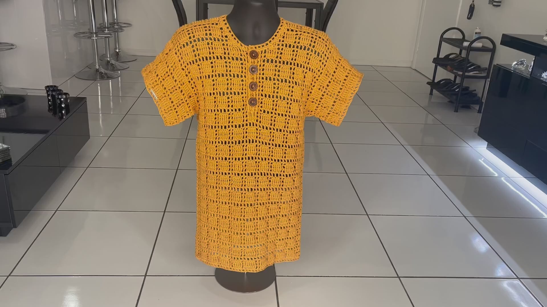 Dallin Crochet Pattern Men's Henley Shirt (S-5XL) – Digital PDF Pattern in English