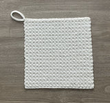 Snowy Crochet Washcloth Pattern PDF – 3 Quick DIY Spa & Dishcloth Designs | English PDF