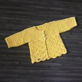 daisy crochet baby sweater