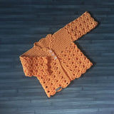 Dakota Baby Cardigan 0-3 Months | English | Crochet Pattern PDF
