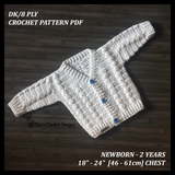 Ethan Crochet Baby Sweater Crochet Pattern