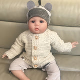 Grayson Baby Cardigan to 2 Years | Crochet Pattern PDF | English