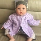 Isla Crochet Baby Cardigan 0 to 3 Months | Crochet Pattern PDF | English