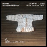Leah Baby Cardigan – Baby to 2 Years | Crochet Pattern PDF | English