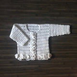 Shannyn Baby Cardigan | 0-3 Months | Crochet Pattern PDF | English